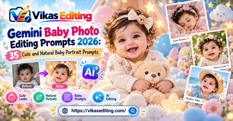 Gemini Baby Photo Editing Prompts 2026 35 Cute and Natural Baby Portrait Prompts