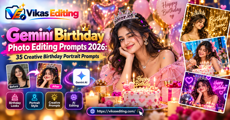 Gemini Birthday Photo Editing Prompts 2026 35 Creative Birthday Portrait Prompts