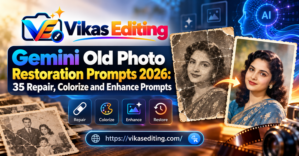 Gemini Old Photo Restoration Prompts 2026 35 Repair, Colorize and Enhance Prompts