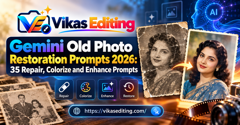 Gemini Old Photo Restoration Prompts 2026 35 Repair, Colorize and Enhance Prompts