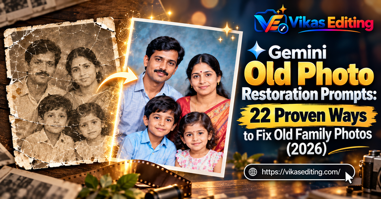 Gemini Old Photo Restoration Prompts: 22 Proven Ways to Fix Old Family Photos (2026)