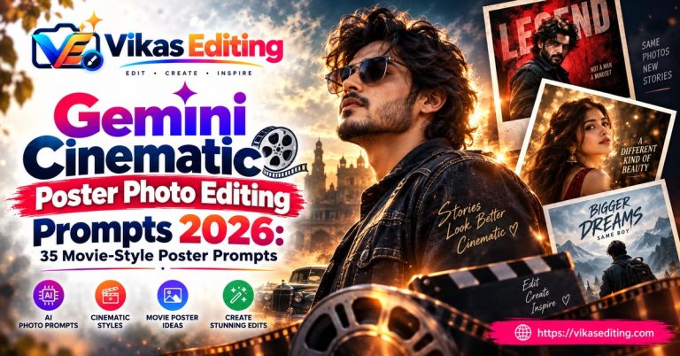 Gemini Cinematic Poster Photo Editing Prompts 2026: 35 Movie-Style Poster Prompts