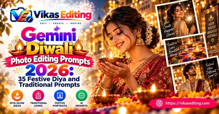 Gemini Diwali Photo Editing Prompts 2026: 35 Festive Diya and Traditional Prompts