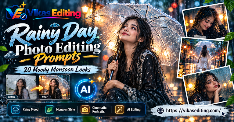 Rainy Day Photo Editing Prompts 20 Moody Monsoon Looks